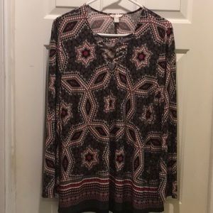Medallion print top